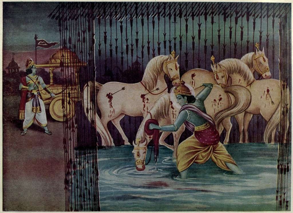 Story of Arjuna's Valour, Confidence and Compassion